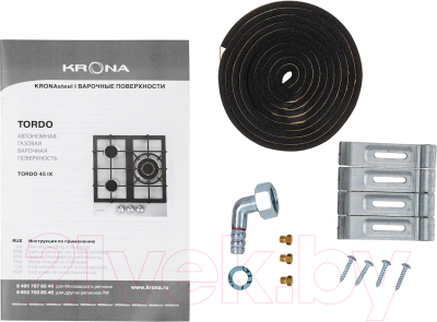 Газовая варочная панель Krona Tordo 45 IX / 00026351- фото7