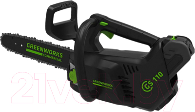 Электропила цепная Greenworks GD40TCS бесщеточная 40V 25см / 2003807- фото2