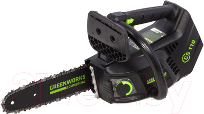 Электропила цепная Greenworks GD40TCS бесщеточная 40V 25см / 2003807- фото4