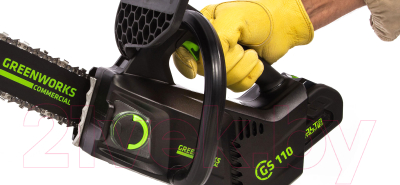 Электропила цепная Greenworks GD40TCS бесщеточная 40V 25см / 2003807- фото5