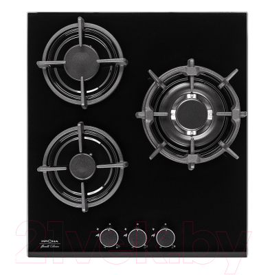 Комплект встраиваемой техники Krona Corrente 45 WH + Fiero 45 BL- фото2