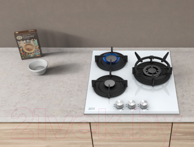 Комплект встраиваемой техники Krona Stretto 45 BL + Fiero 45 WH- фото5