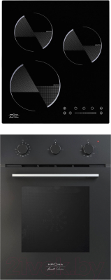 Комплект встраиваемой техники Krona Stretto 45 BL + Ombra 45 BL- фото