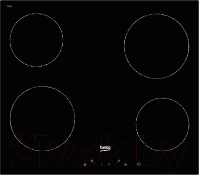 Электрическая варочная панель Beko HIC64400E- фото
