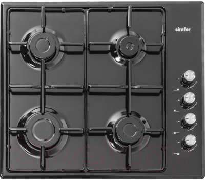 Газовая варочная панель Simfer H60Q40B400- фото