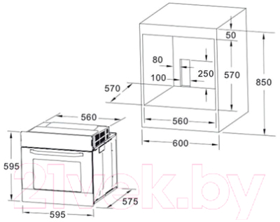 Электрический духовой шкаф Akpo PEA 7008 MMD01 BL- фото2