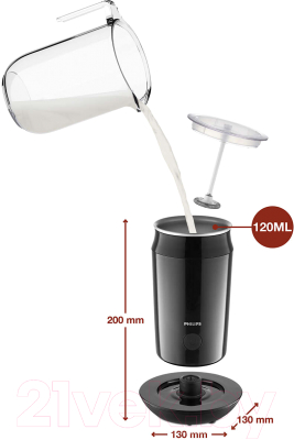 Вспениватель молока Philips CA6500/63 Milk Twister- фото4
