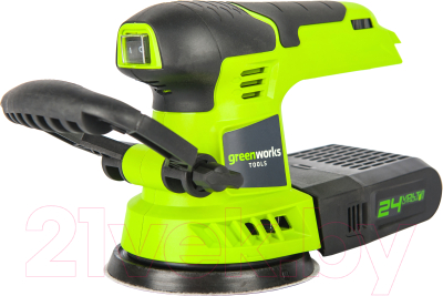 Эксцентриковая шлифовальная машина Greenworks G24ROS 24V / 3100107- фото