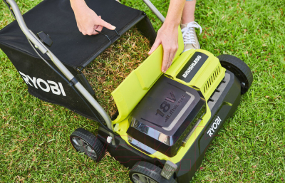 Аэратор-скарификатор для газона аккумуляторный Ryobi RY18SFX35A-0 One +- фото2
