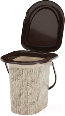 Ведро-туалет Альтернатива Плетенка / М2329- фото2