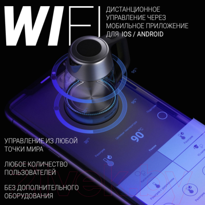 Электрочайник Polaris IQ Home PWK 1775CGLD- фото8