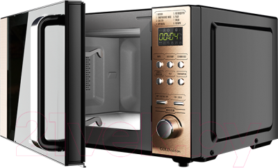 Микроволновая печь Centek CT-1574 (черный/золото)- фото2