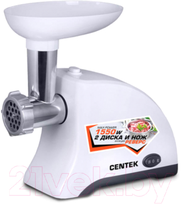 Мясорубка электрическая Centek CT-1609 (белый)- фото