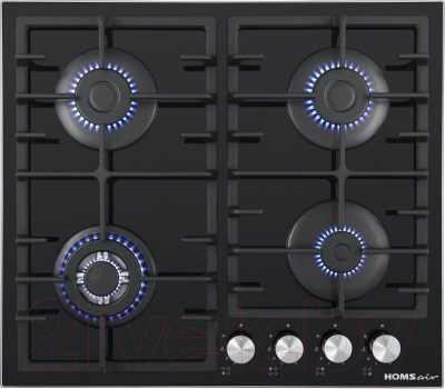 Газовая варочная панель HOMSair HGG646BK- фото