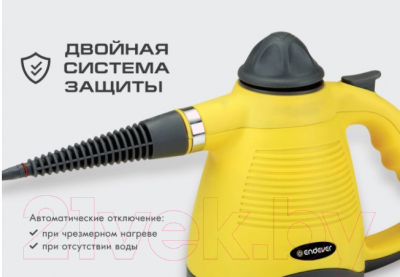 Пароочиститель Endever Odyssey Q-442 (черный/желтый)- фото2