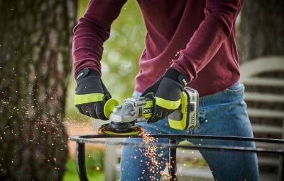 Угловая шлифовальная машина Ryobi R18AG7-140S (5133004231)- фото3