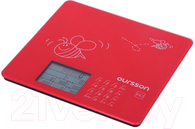 Кухонные весы Oursson KS0502GD/RD- фото