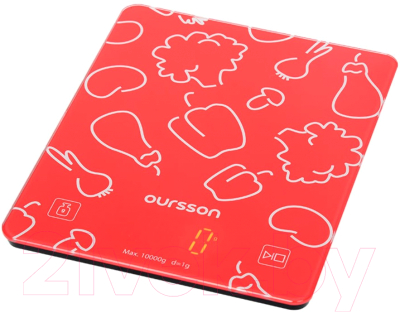 Кухонные весы Oursson KS1001GD/RD- фото3