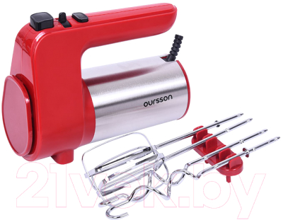 Миксер ручной Oursson HM4001/RD- фото