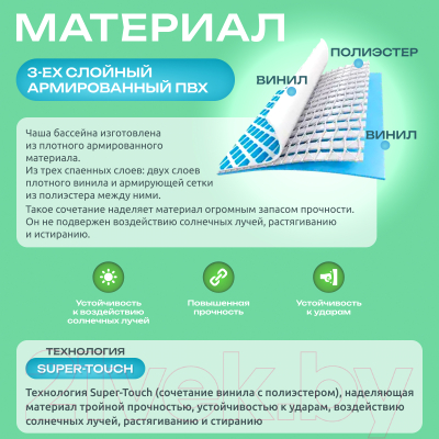 Каркасный бассейн Intex Metal Frame / 56994/28210- фото5