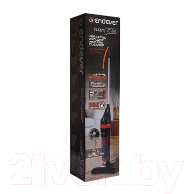 Вертикальный пылесос Endever SkyClean VC-294 (черный/оранжевый)- фото6