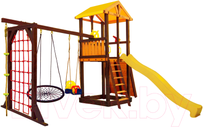 Игровой комплекс Perfetto Sport Pitigliano-11 + качели Паутина- фото