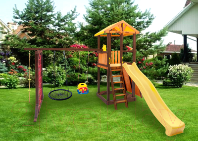 Игровой комплекс Perfetto Sport Pitigliano-11 + качели Паутина- фото4
