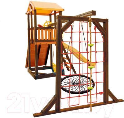 Игровой комплекс Perfetto Sport Pitigliano-11 + качели Паутина- фото8