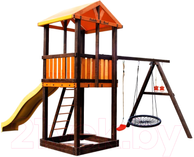 Игровой комплекс Perfetto Sport Pitigliano-3 + качели Паутина- фото2