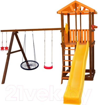 Игровой комплекс Perfetto Sport Pitigliano-3 + качели Паутина- фото4