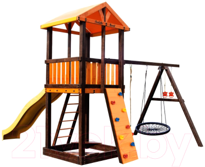 Игровой комплекс Perfetto Sport Pitigliano 4 + качели Паутина- фото6