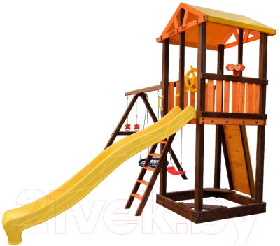 Игровой комплекс Perfetto Sport Pitigliano 4 + качели Паутина- фото9