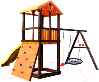 Игровой комплекс Perfetto Sport Pitigliano 5 + качели Паутина- фото