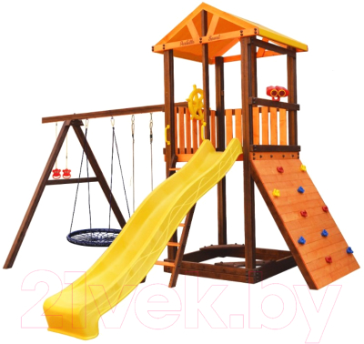 Игровой комплекс Perfetto Sport Pitigliano 5 + качели Паутина- фото3