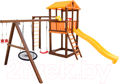 Игровой комплекс Perfetto Sport Pitigliano 6 + качели Паутина- фото