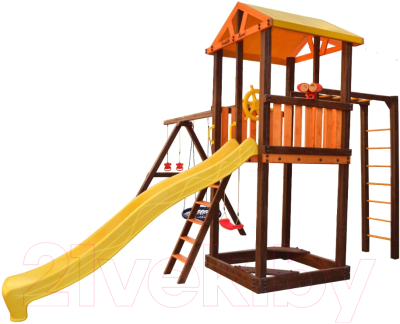 Игровой комплекс Perfetto Sport Pitigliano 6 + качели Паутина- фото2