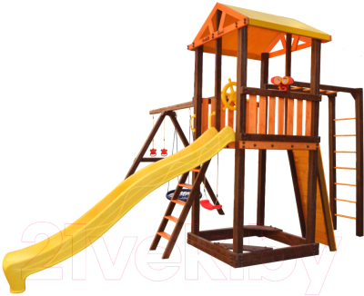 Игровой комплекс Perfetto Sport Pitigliano 7 + качели Паутина- фото