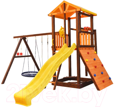 Игровой комплекс Perfetto Sport Pitigliano 8 + качели Паутина- фото2