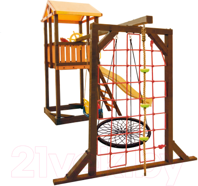 Игровой комплекс Perfetto Sport Pitigliano 9 + качели Паутина- фото2