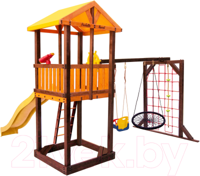 Игровой комплекс Perfetto Sport Pitigliano 9 + качели Паутина- фото3
