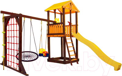 Игровой комплекс Perfetto Sport Pitigliano 9 + качели Паутина- фото4