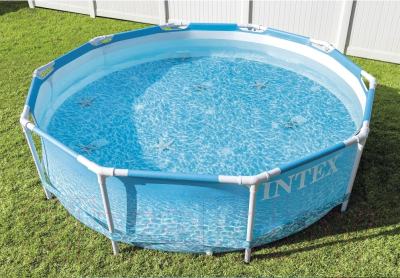 Каркасный бассейн Intex Metal Frame Beachside 28206- фото10