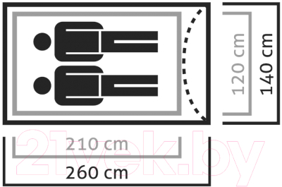Палатка Salewa Litetrek II Light / 5622-5315- фото3
