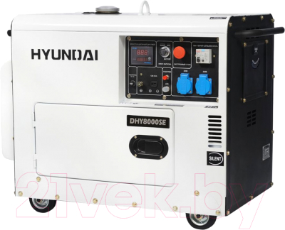 Дизельный генератор Hyundai DHY8000SE- фото