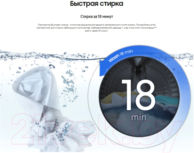 Стиральная машина Samsung WW80T3040BS/LP- фото6