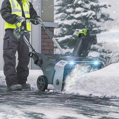 Снегоуборщик аккумуляторный Greenworks GD82ST 82V / 2602507- фото6