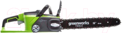 Электропила цепная Greenworks GD40CS18 бесщеточная 40V 40см / 2005807- фото3