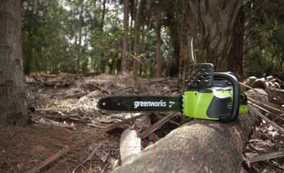 Электропила цепная Greenworks GD40CS18 бесщеточная 40V 40см / 2005807- фото9