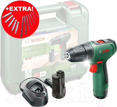 Аккумуляторная дрель-шуруповерт Bosch EasyDrill 1200 (0.603.9D3.007)- фото
