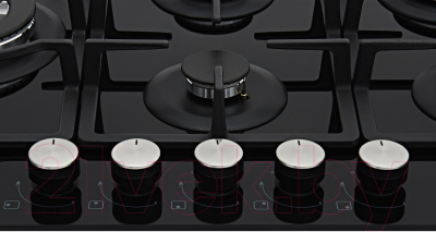 Газовая варочная панель Akpo PGA 755 WGC-T BL- фото3